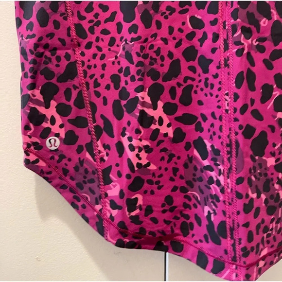 NWT Lululemon Sculp Tank Top Cheetah Print Magenta Purple Size 4 - Picture 6 of 10